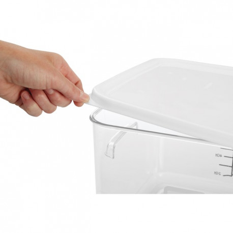 Buy Rubbermaid- FG632200CLR+FG652300WHT -  SPACE SAVING CONT W/LID