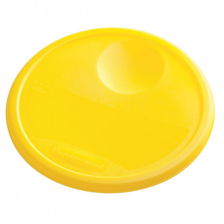 Buy Rubbermaid- FG572624CLR+FG573000YEL - Transparent round storage with lid