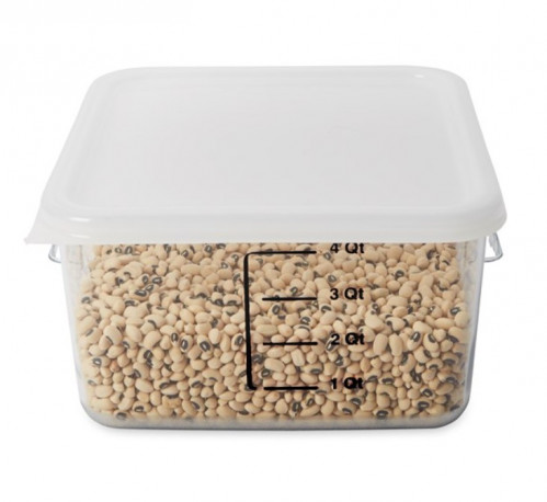 Buy Rubbermaid- 9F04+6509 -  Square Plastic Container with Lid 3.8L
