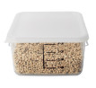 Buy Rubbermaid- 9F04+6509 -  Square Plastic Container with Lid 3.8L