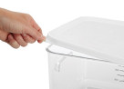 Buy Rubbermaid- 9F04+6509 -  Square Plastic Container with Lid 3.8L