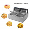 Buy 2C Group HEF-82A Double Electric Fryer - 12 Liters