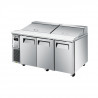 Buy Turbo Air KHR18-3 3-Door Refrigerated Salad Prep Table with Hood Lid – 516 L