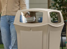 Buy Rubbermaid - 9173-88-BEI-Trash Can with Lid 170 L 
