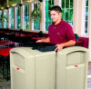 Buy Rubbermaid - FG396358BEIG - Landmark Waste Container With Tray Top