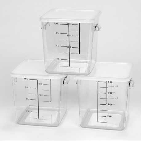 Buy Rubbermaid- FG630800CLR+FG650900WHT-  Storage Container with Lid