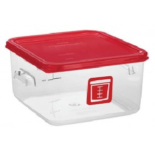 Buy Rubbermaid- 1980321- Square Container -Red 3.8L 