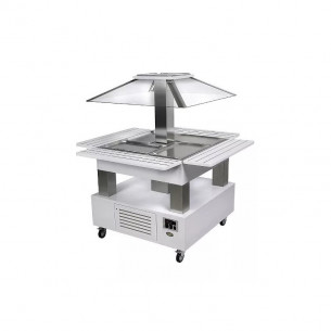 Buy Roller Grill SBC 40 F, Motorized Square Cold Buffet Bar, 4/1 GN